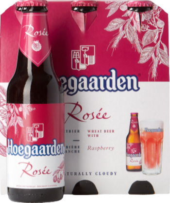 Hoegaarden Rosee sixpack met flesjes van 30cl Hoegaarden Rosee sixpack met flesjes van 30cl